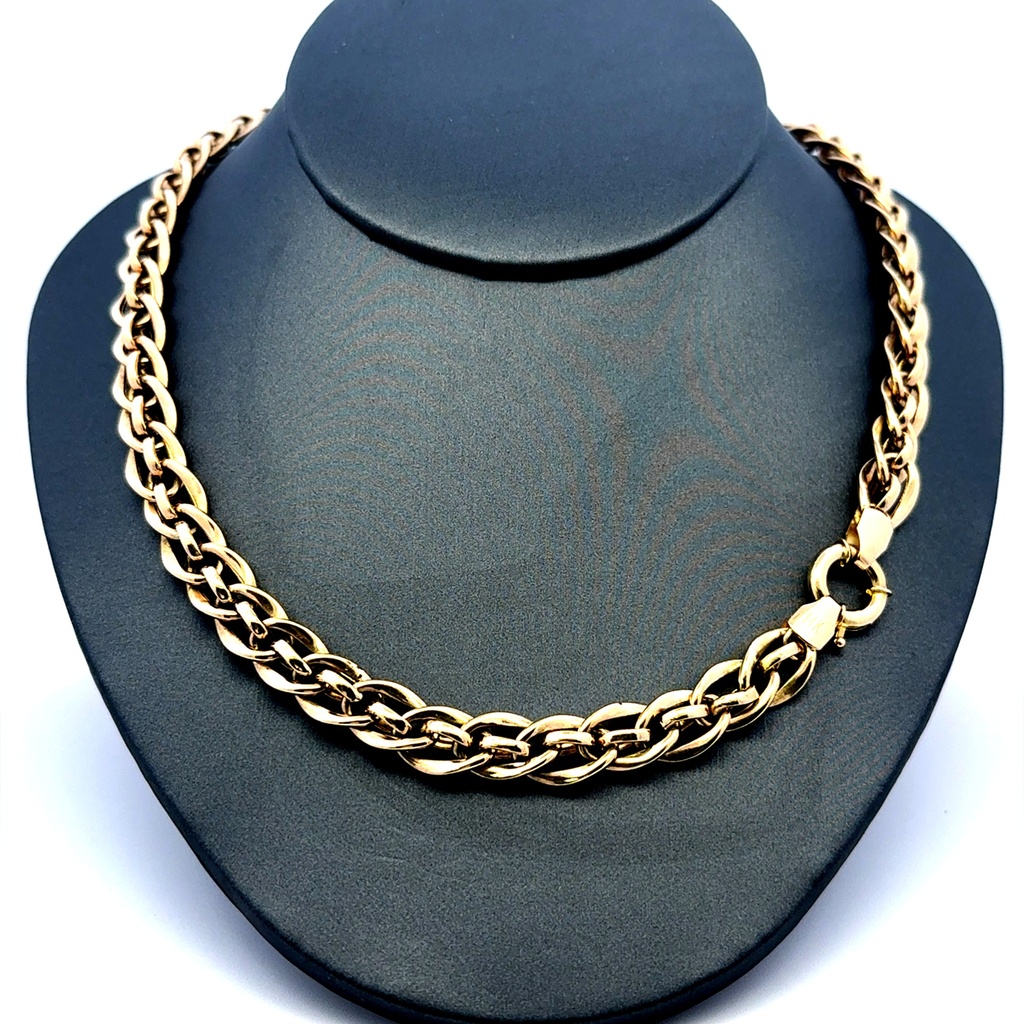 Necklaces Interlocking Oval Link 8.5mm 18" 14K