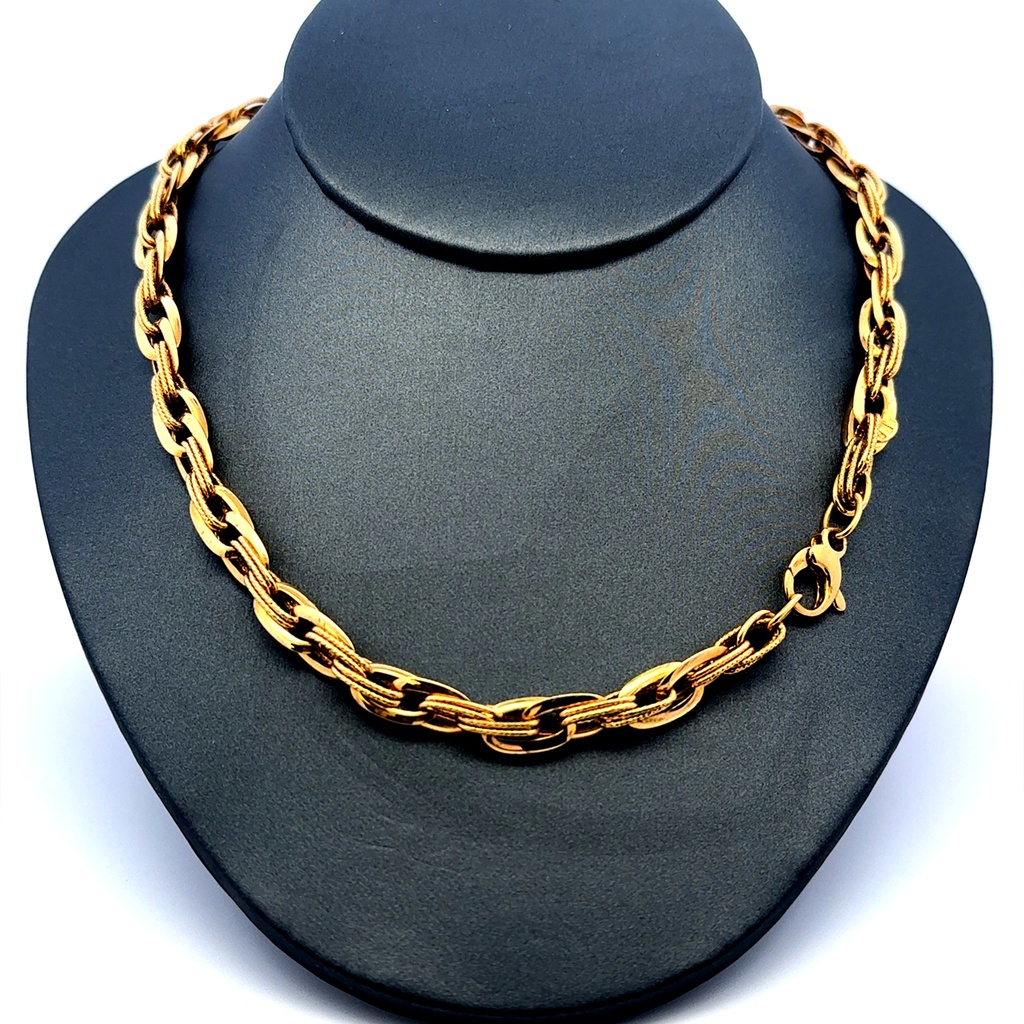 Necklaces Interlocking Oval Link 6.5mm 17" 14K