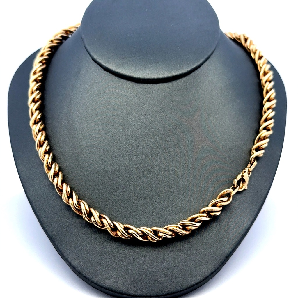 Necklaces Big Rope 6.5mm 16.5" 14K