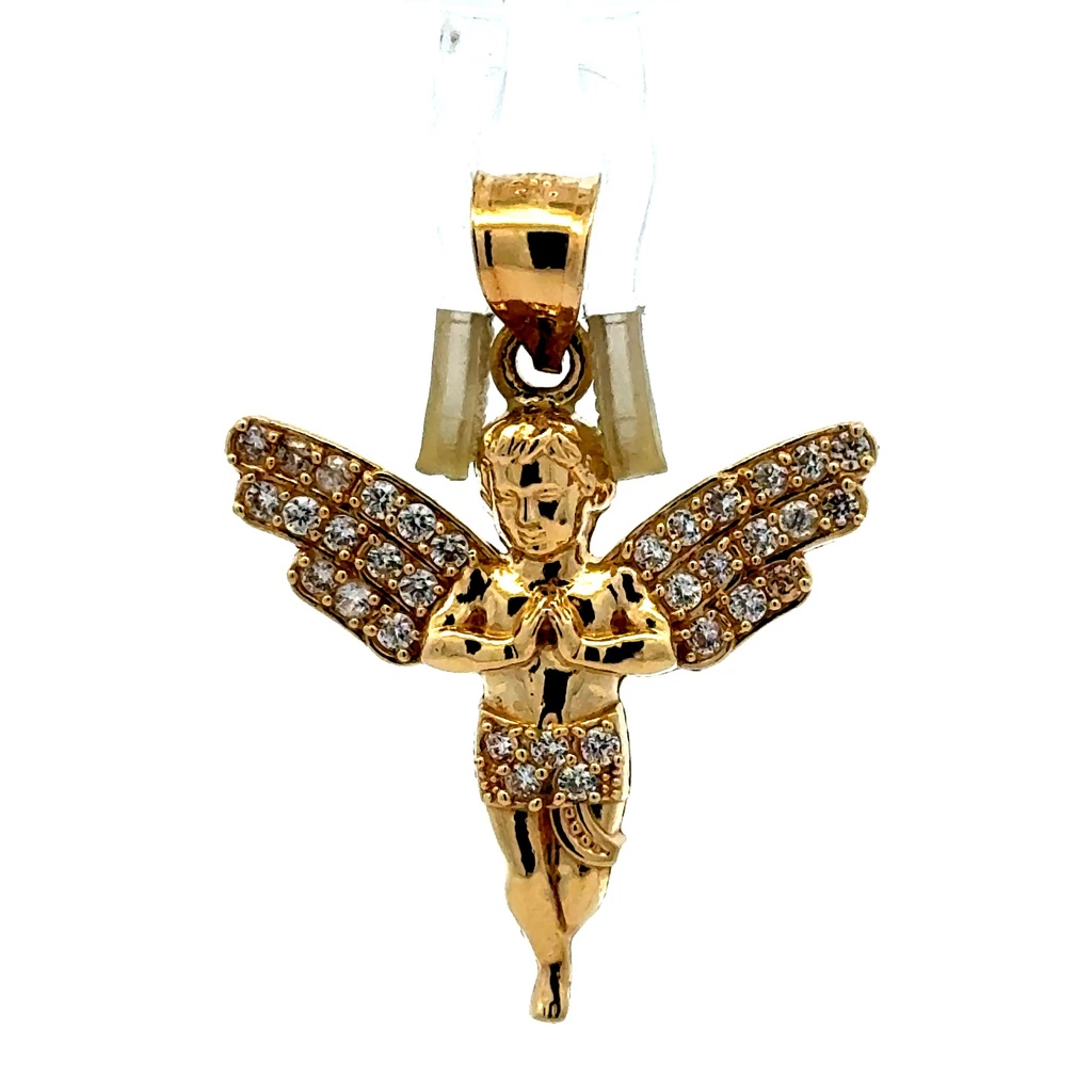 Pendant Praying Angel with CZ 35 10K
