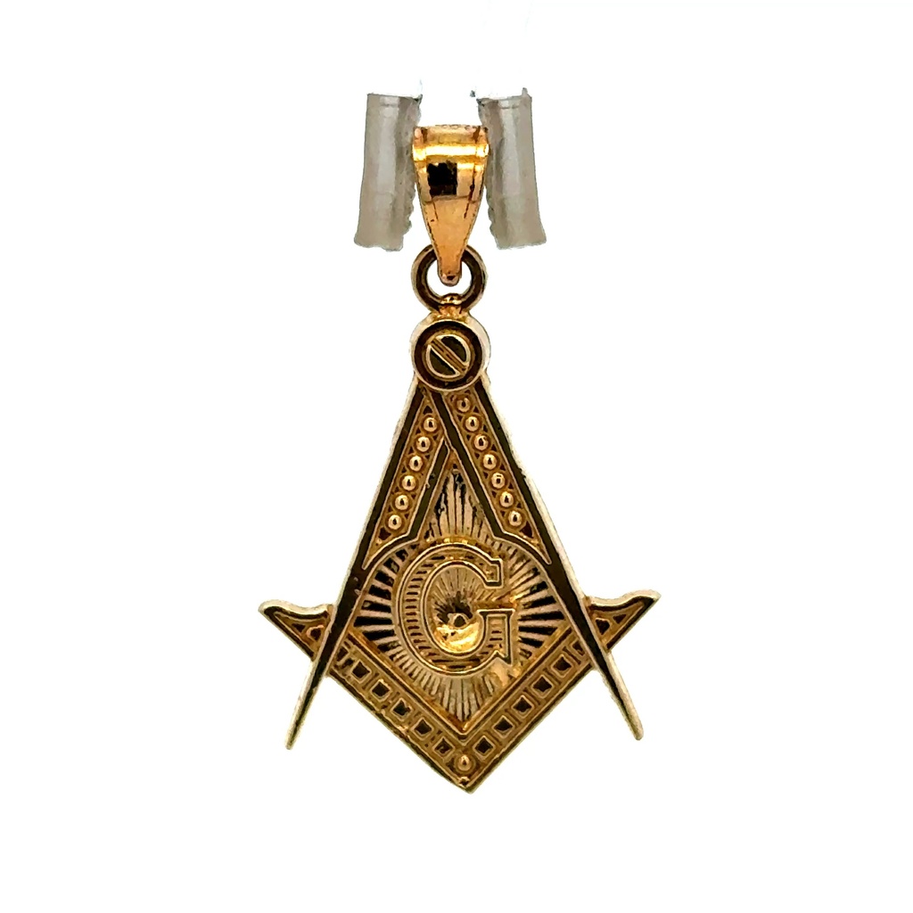 Pendant Masonic Square & Compass 30.5 10K