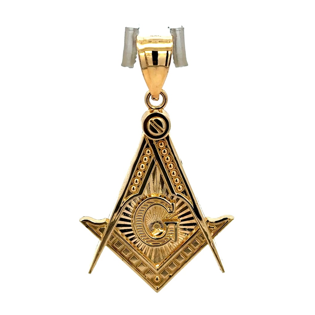Pendant Masonic Square & Compass 46 14K