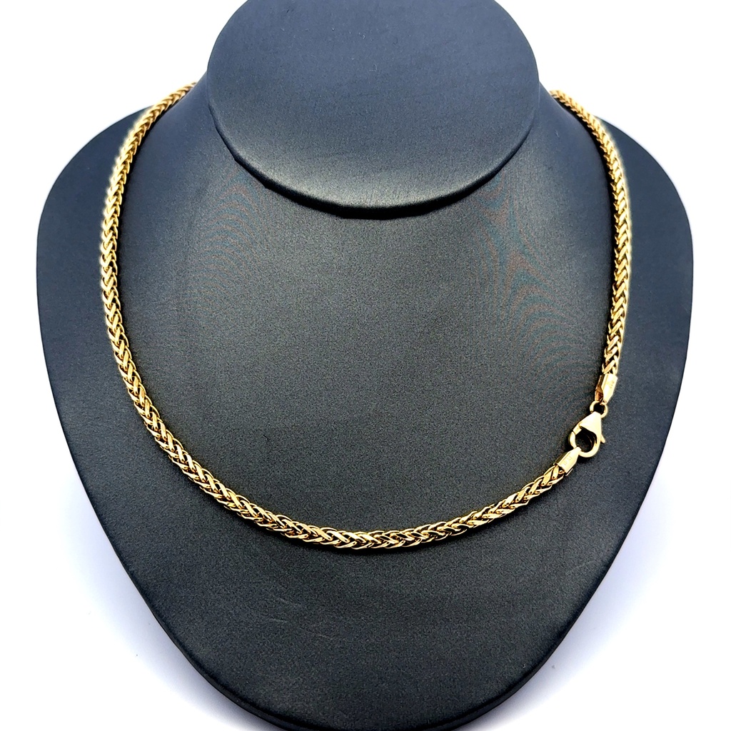Chain Wheat Spiga Link 3mm 18" 10K
