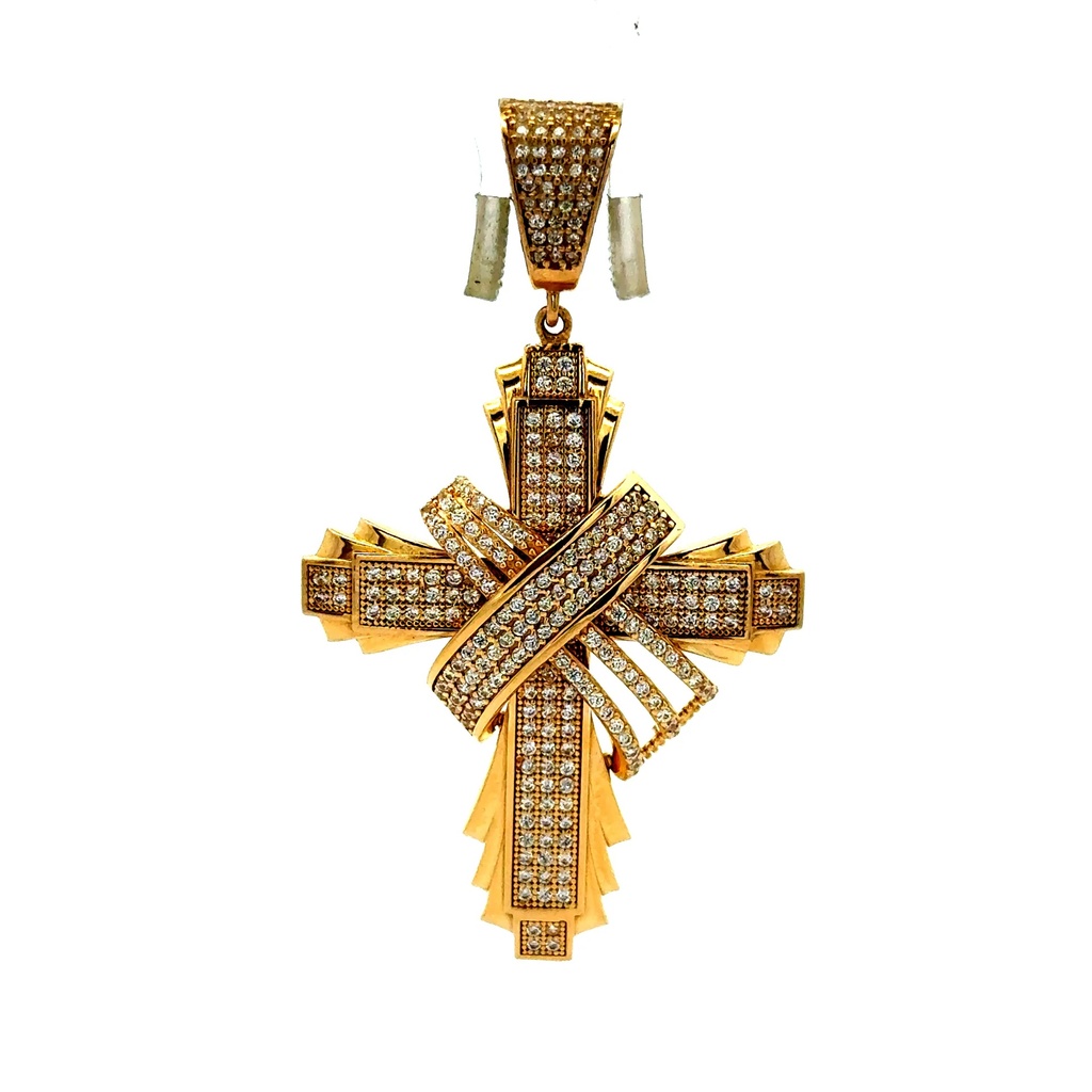 Pendant Cross with CZ 60 14K
