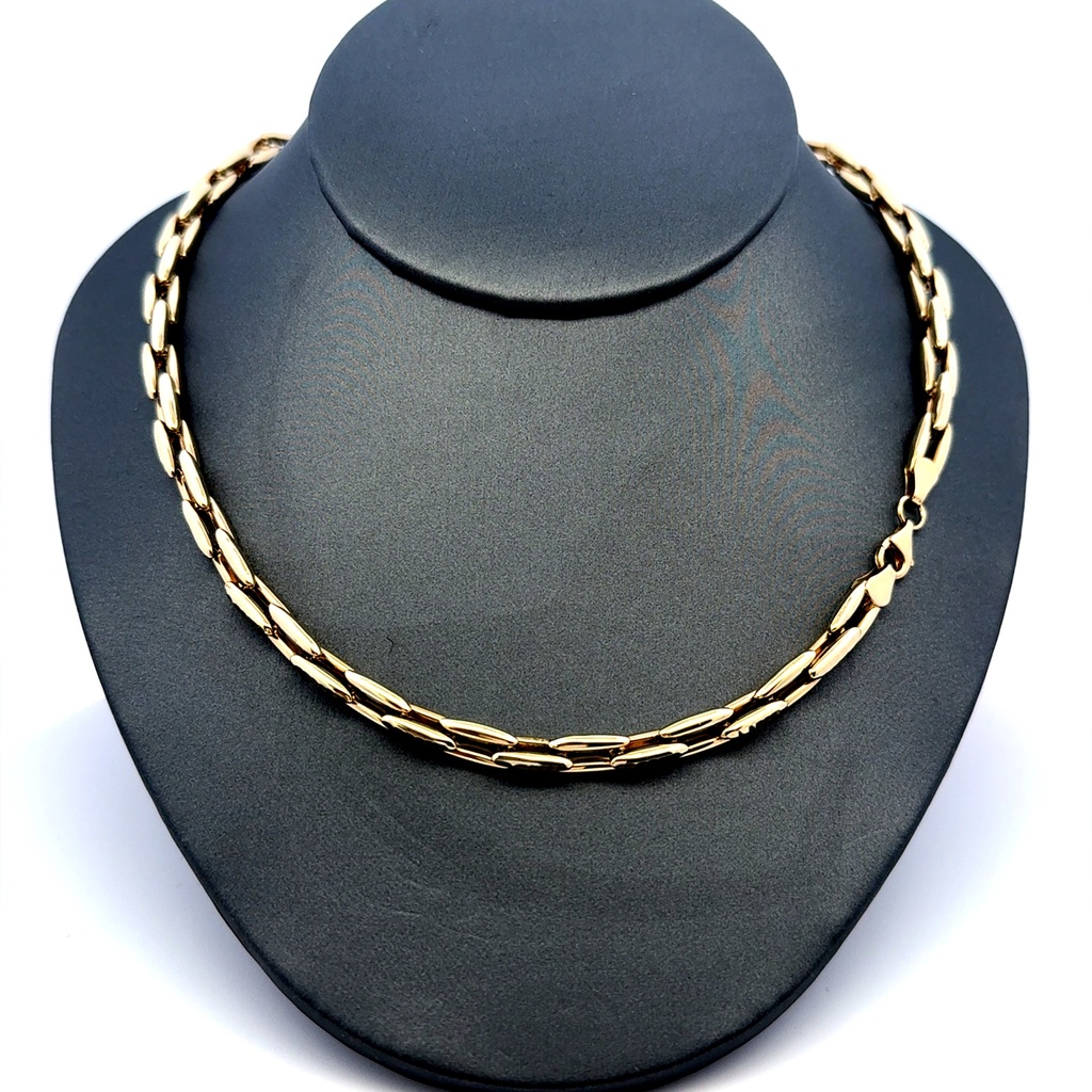 Necklaces Rectangular Link 5.5mm 18" 14K