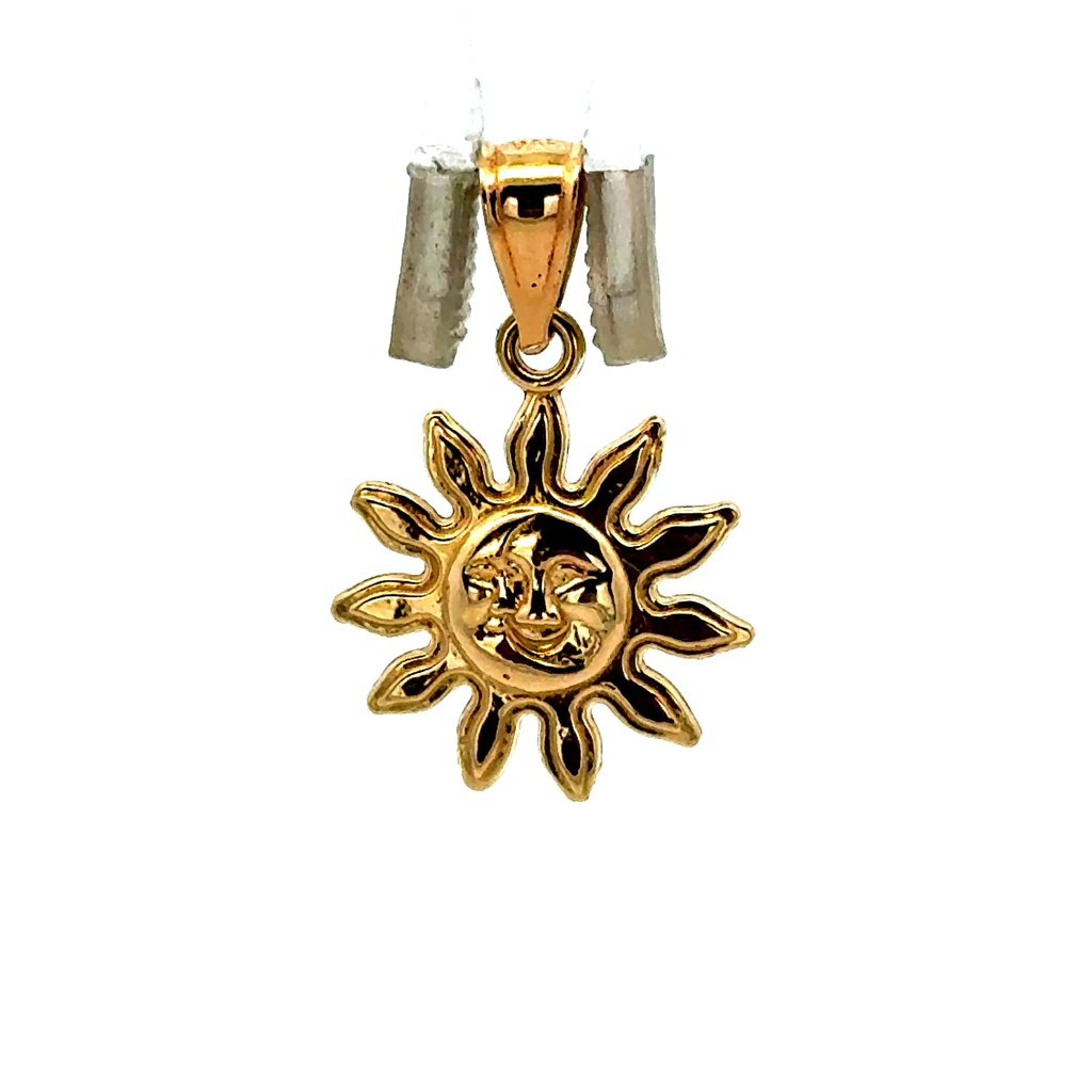 Pendant Sun Face 23 10K