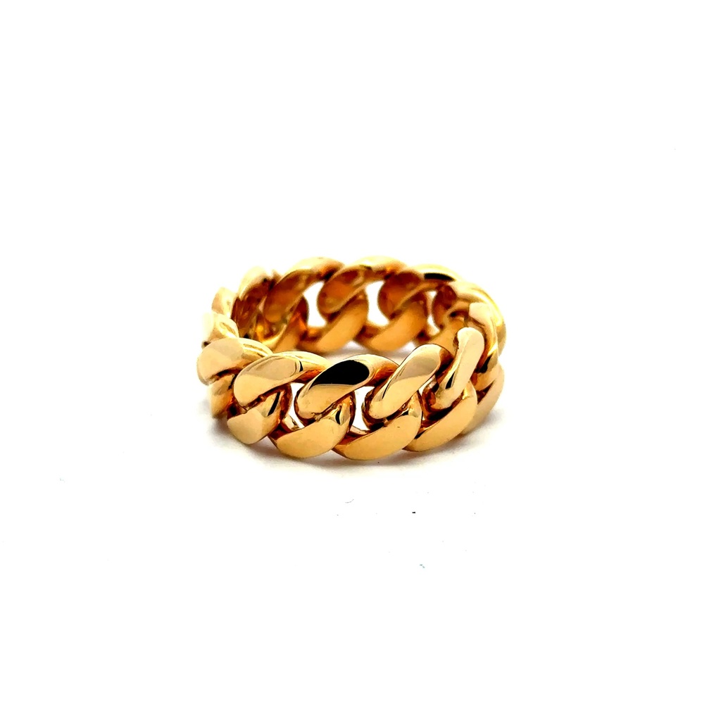 Ring Cuban Link 10 9.5mm 14K