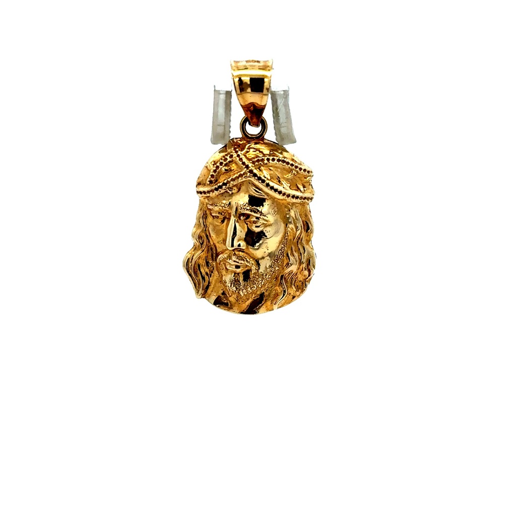 Pendant Jesus Face with Crown of Thorns 32 10K