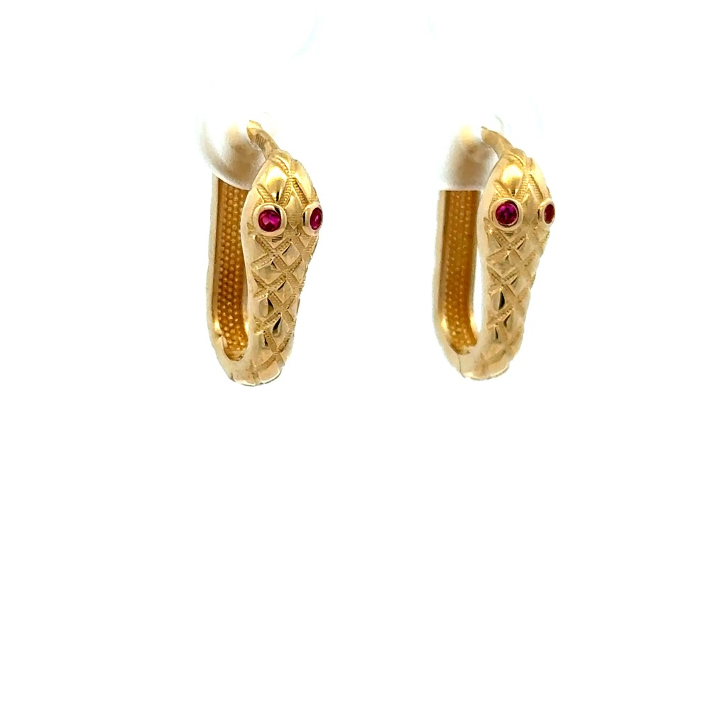 Earrings Stylish Hoops 17.5 5mm 10K