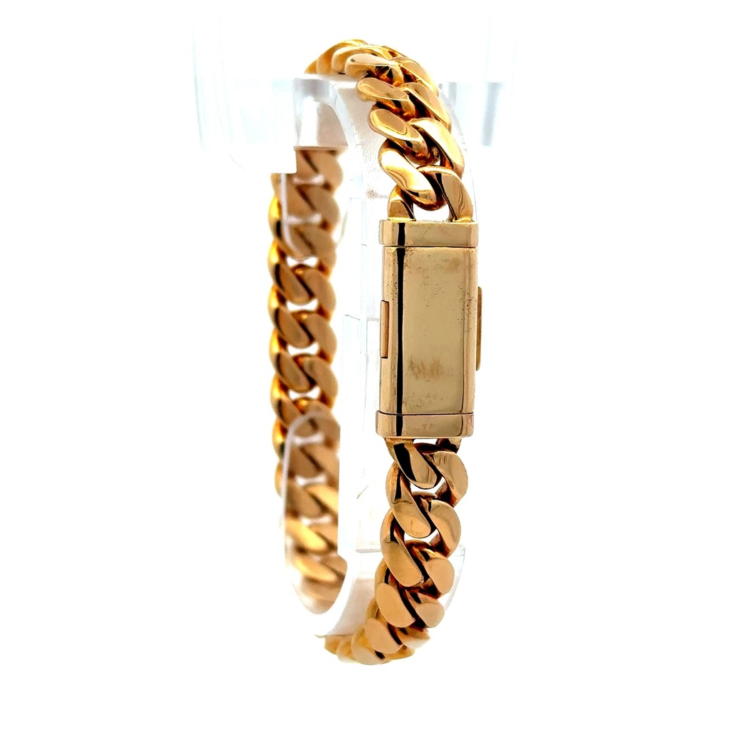Bracelet Cuban Link with Sleek Lock 8.5mm 8" 10K