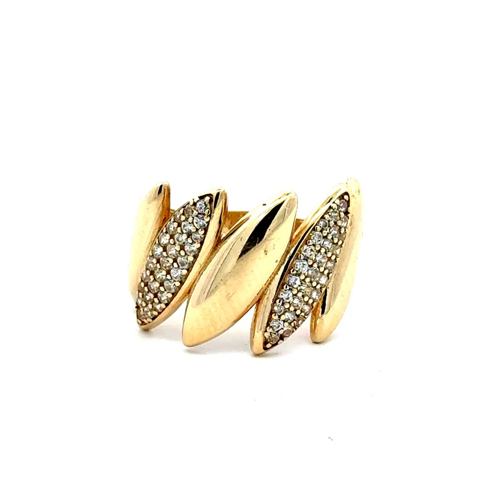 Ring Women's with CZ 6.5 2.5mm 10K