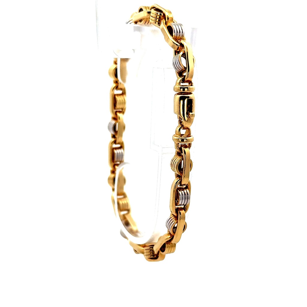 Bracelet Anchor Box Link 6.5mm 8.5" 14K