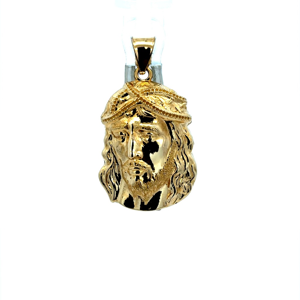 Pendant Jesus Face with Crown of Thorns 37.5 14K