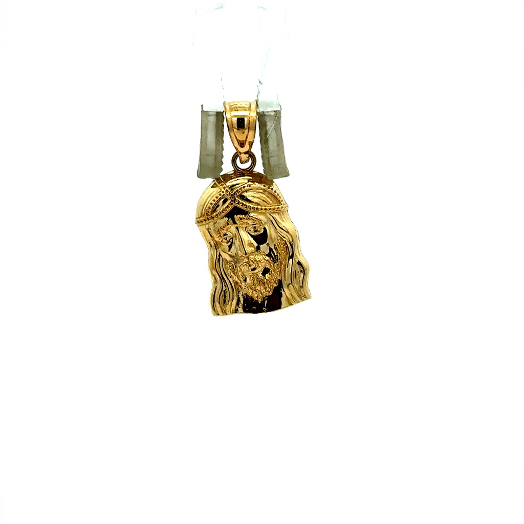 Pendant Jesus Face with Crown of Thorns 21.5 10K