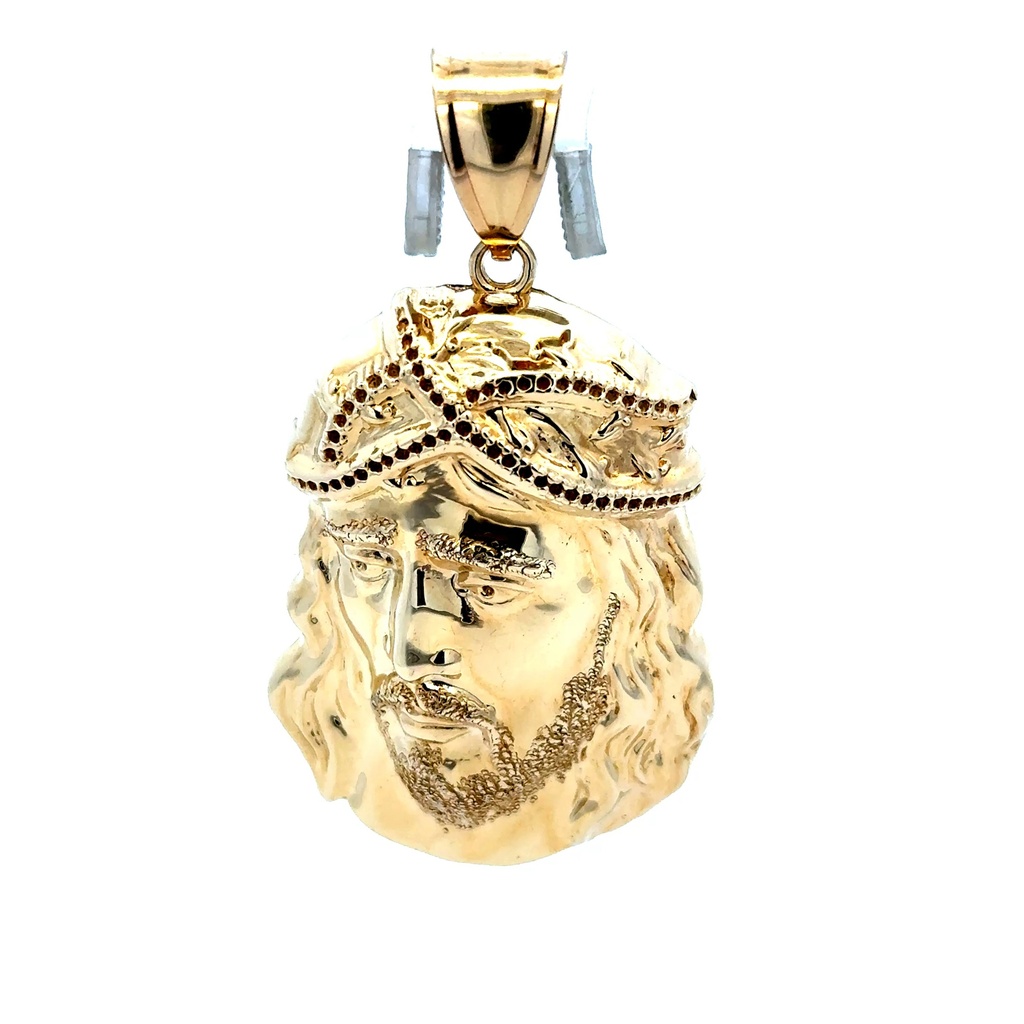 Pendant Jesus Face with Crown of Thorns 57 10K