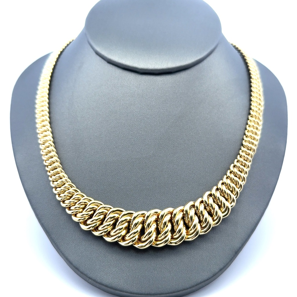 Necklaces Princess Cut 15mm 18" 14K