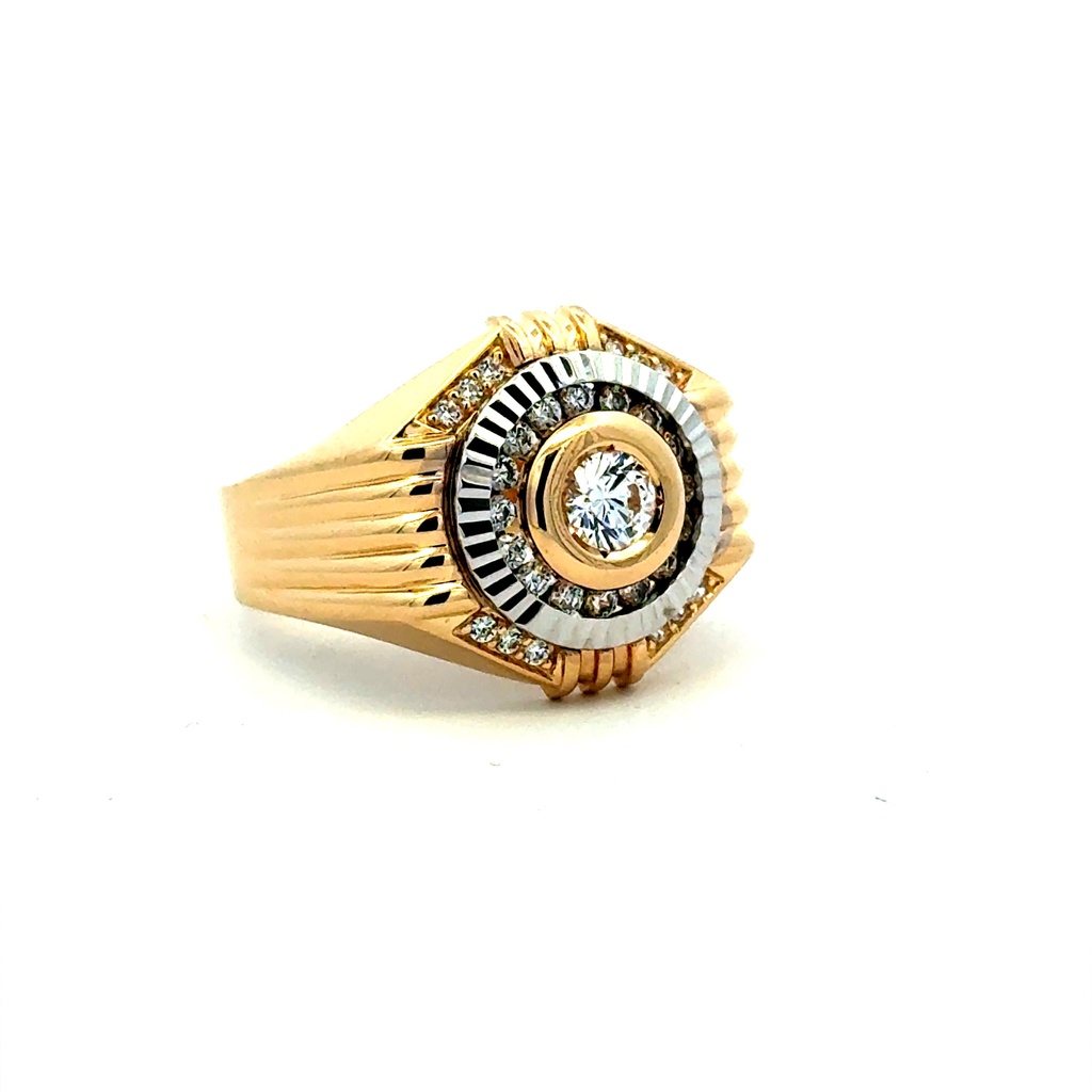 Ring CZ Luxury 12 4.5mm 14K