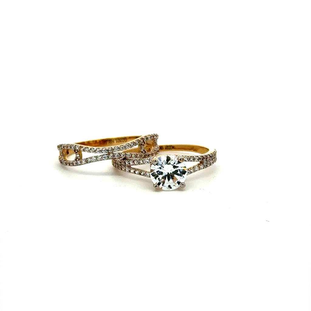 Ring CZ Bridal Set 8 3.5mm 10K