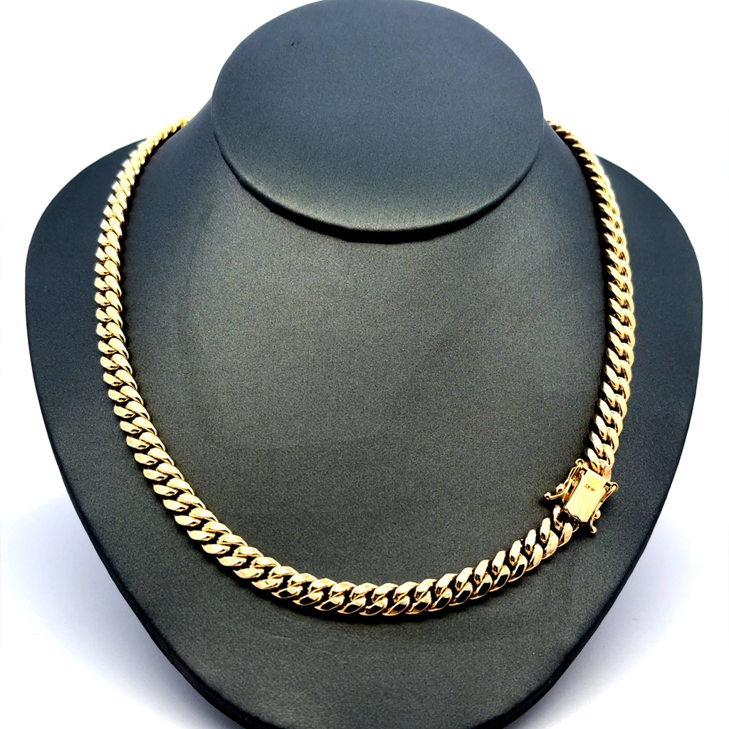 Chain Hollow Cuban 6mm 22" 10K