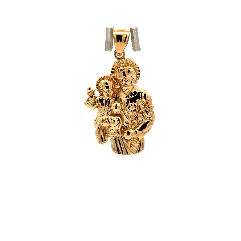 Pendant Saint Joseph and Baby Jesus 38 10K