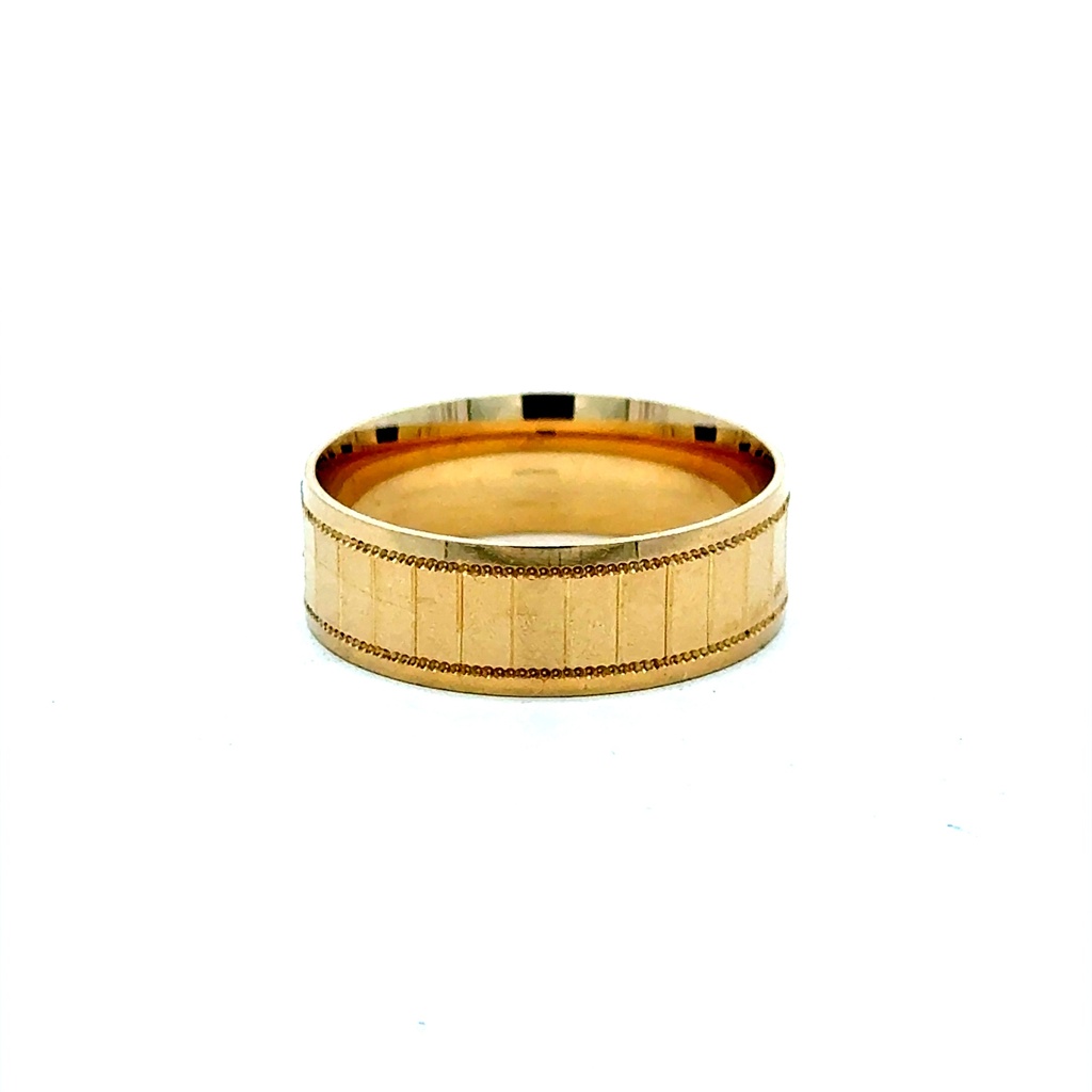 Ring Men’s Wedding Band 9.5 7mm 10K