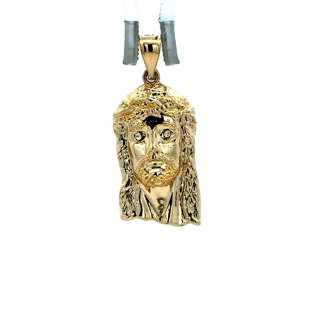 Pendant Jesus Face with Crown of Thorns 31 14K