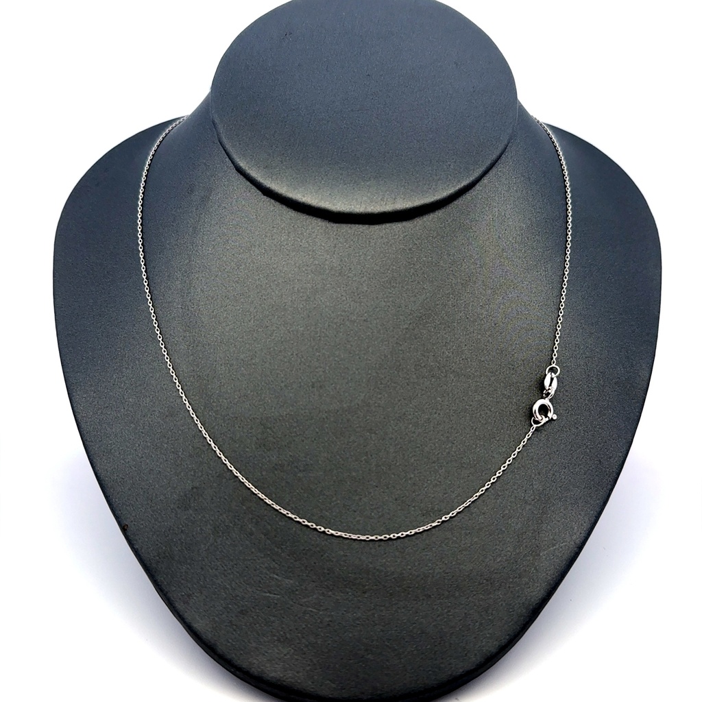 Chain White Gold Boston 0.5mm 18" 14K