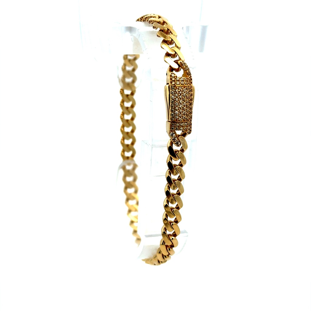 Bracelet Monaco 5mm 8" 10K