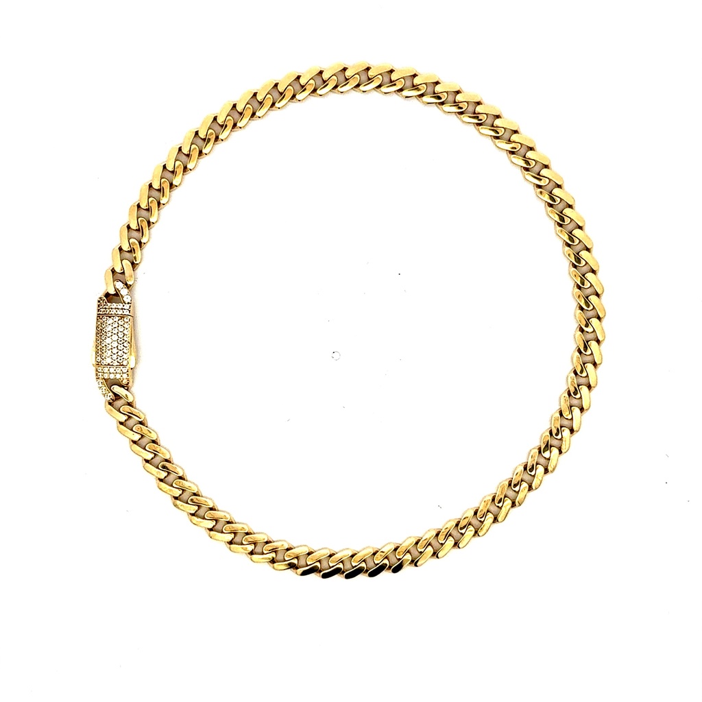 Anklet Monaco 5mm 10" 10K