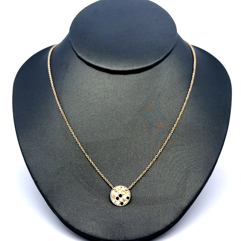 Chain Boston w Round Detail 1mm 18" 14K
