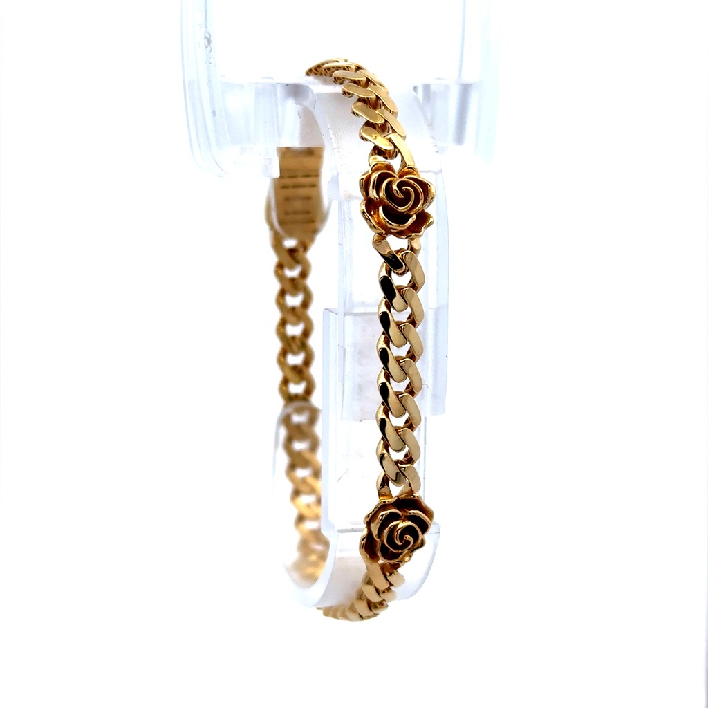 Bracelet Roses Monaco 5mm 7.5" 10K