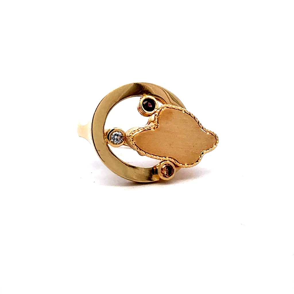 Ring Women’s Shapes & CZ 7 2.5mm 14K