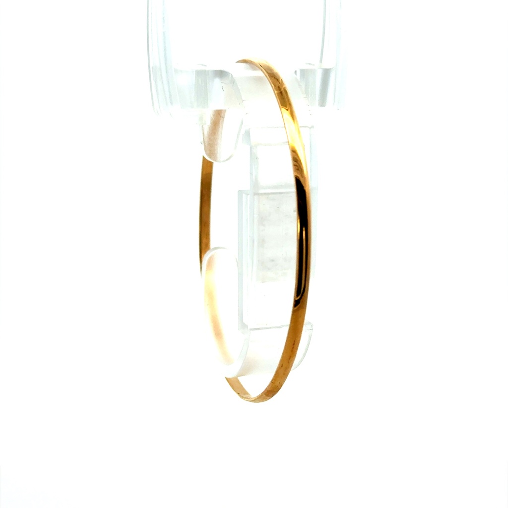 Bangle Solid Slip-On 19 3mm 14K