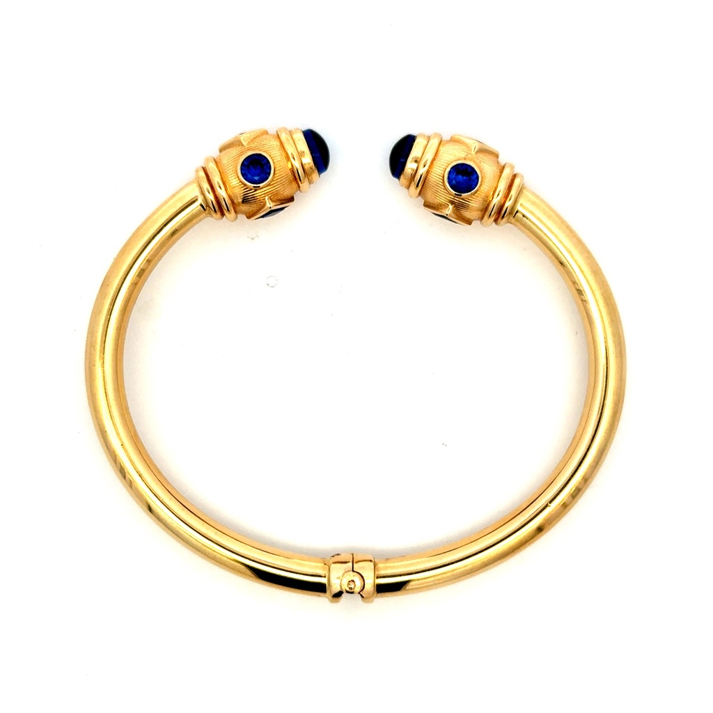 Bangle Plain Blue-Details Ended 18 5mm 14K