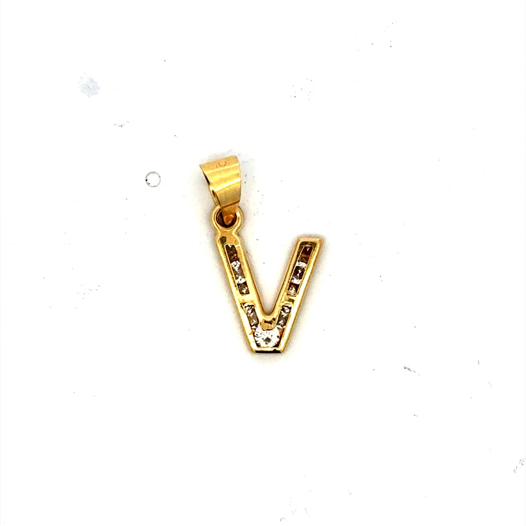 Pendant ’So Cute’ Initial V 20.5 10K