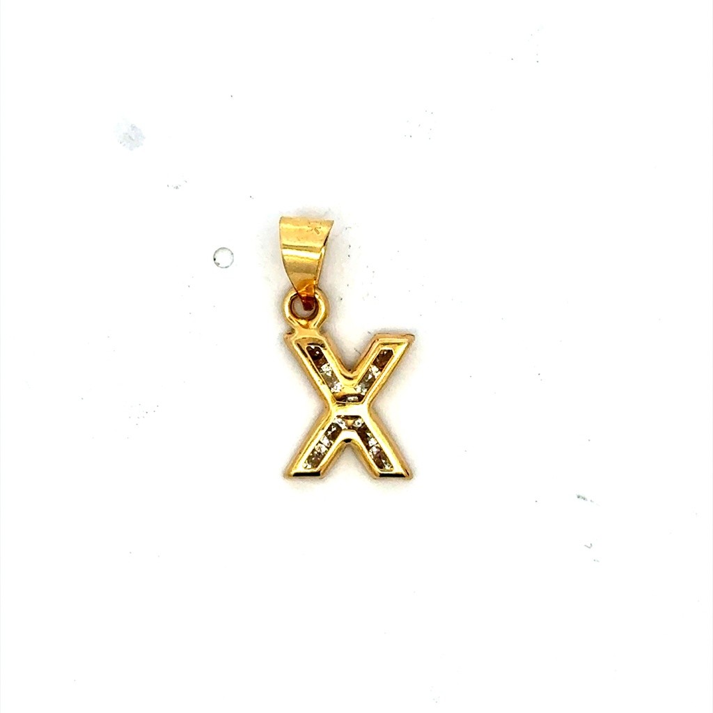 Pendant ’So Cute’ Initial X 20.5 10K