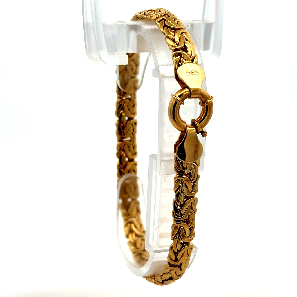 Bracelet Byzantine 6.5mm 7.5" 10K