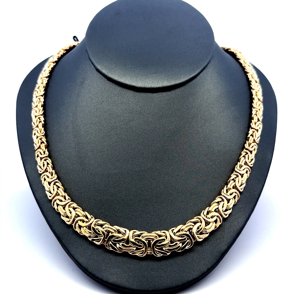 Necklaces Byzantine Princess Cut 11.5mm 18" 10K