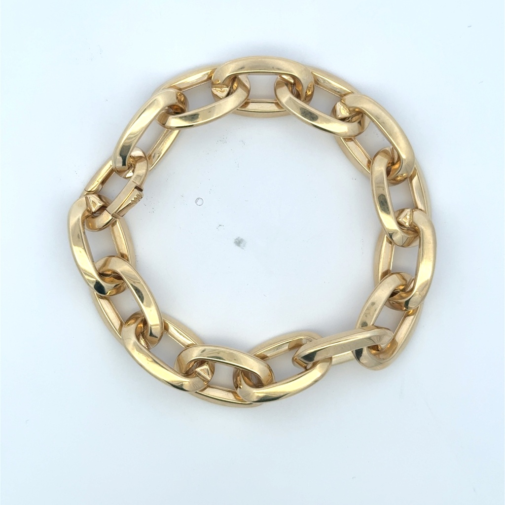 Bracelet Oval Link 13mm 8" 10K