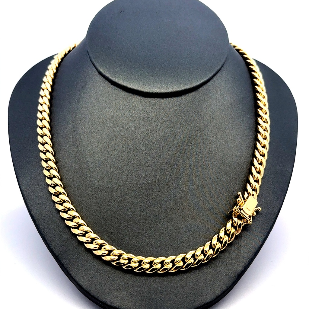 Chain Hollow Cuban 7mm 22" 14K