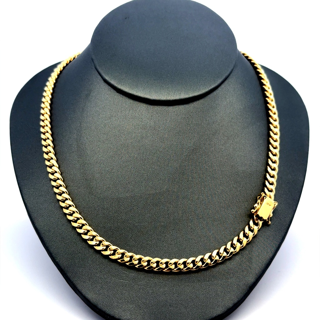 Chain Hollow Cuban 5.5mm 22" 14K