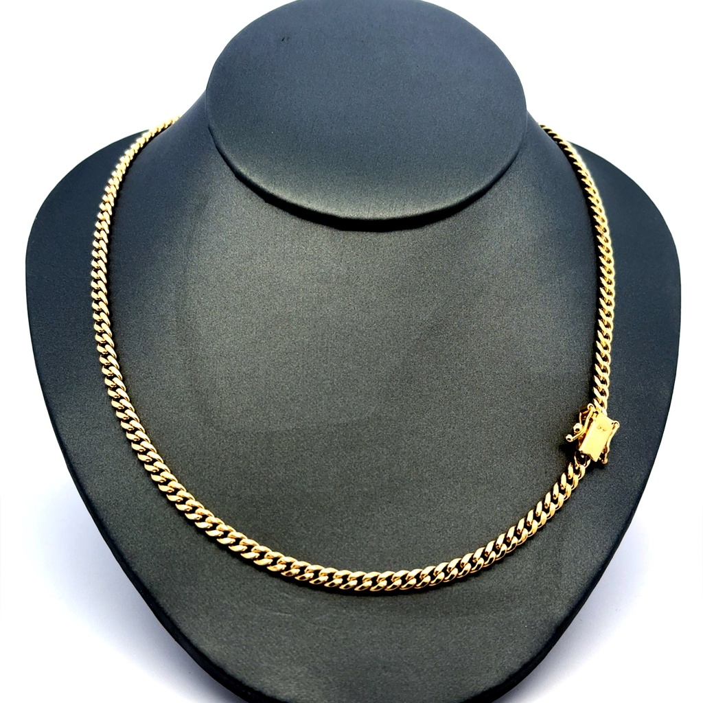 Chain Hollow Cuban 3.5mm 22" 14K