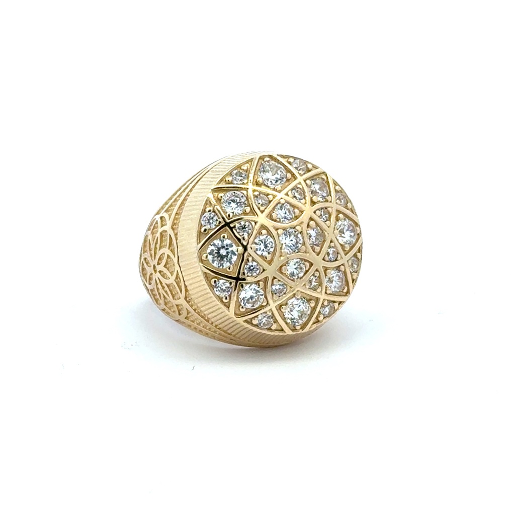 Ring Rosetta  9.5 5mm 10K