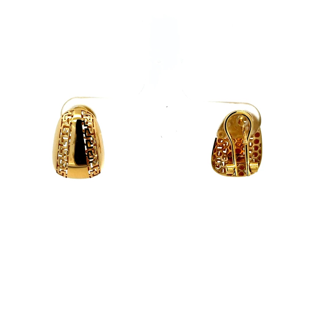 Earrings Omega Lock 16 11.5mm 10K
