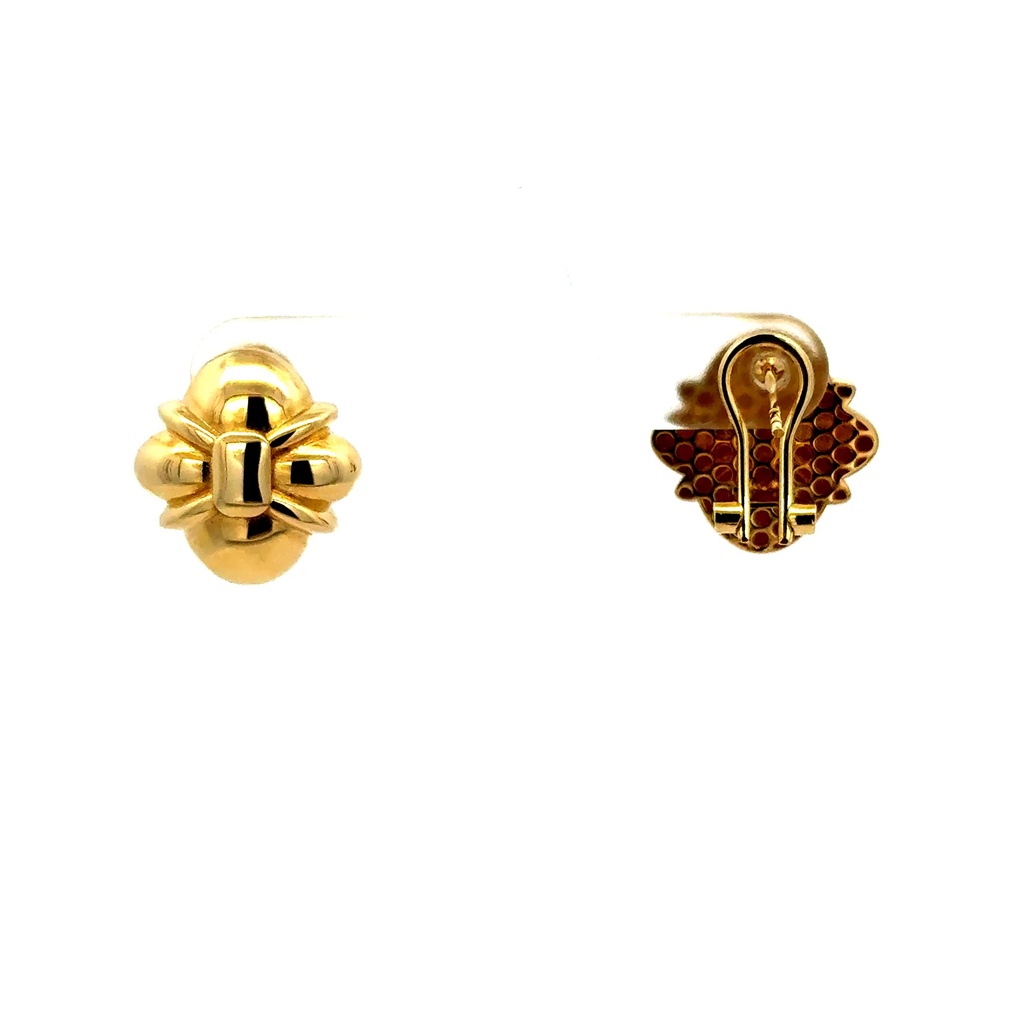 Earrings Omega Lock 17 16mm 10K