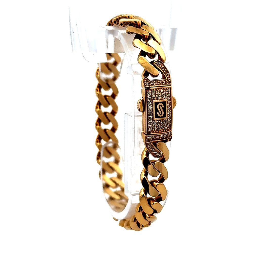 Bracelet Monaco 9mm 7" 14K