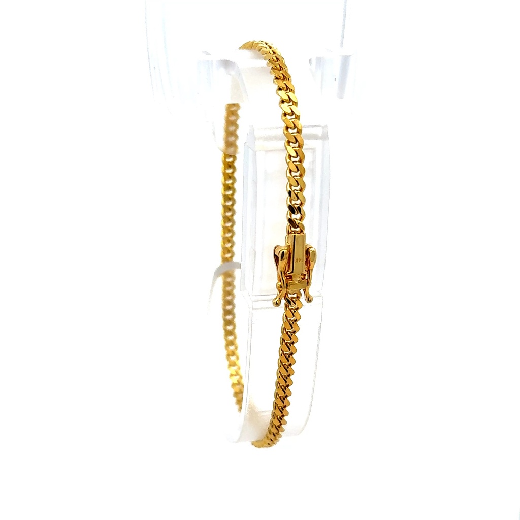 Bracelet Cuban Link 3mm 7" 10K