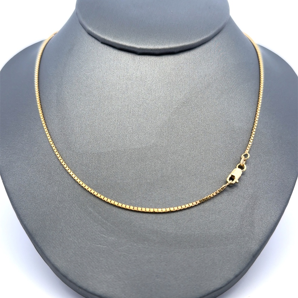 Chain Box Link 1mm 16" 14K