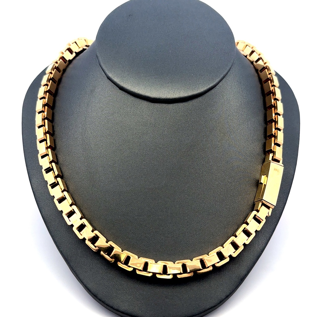 Necklaces Big Box Link 7mm 18" 14K