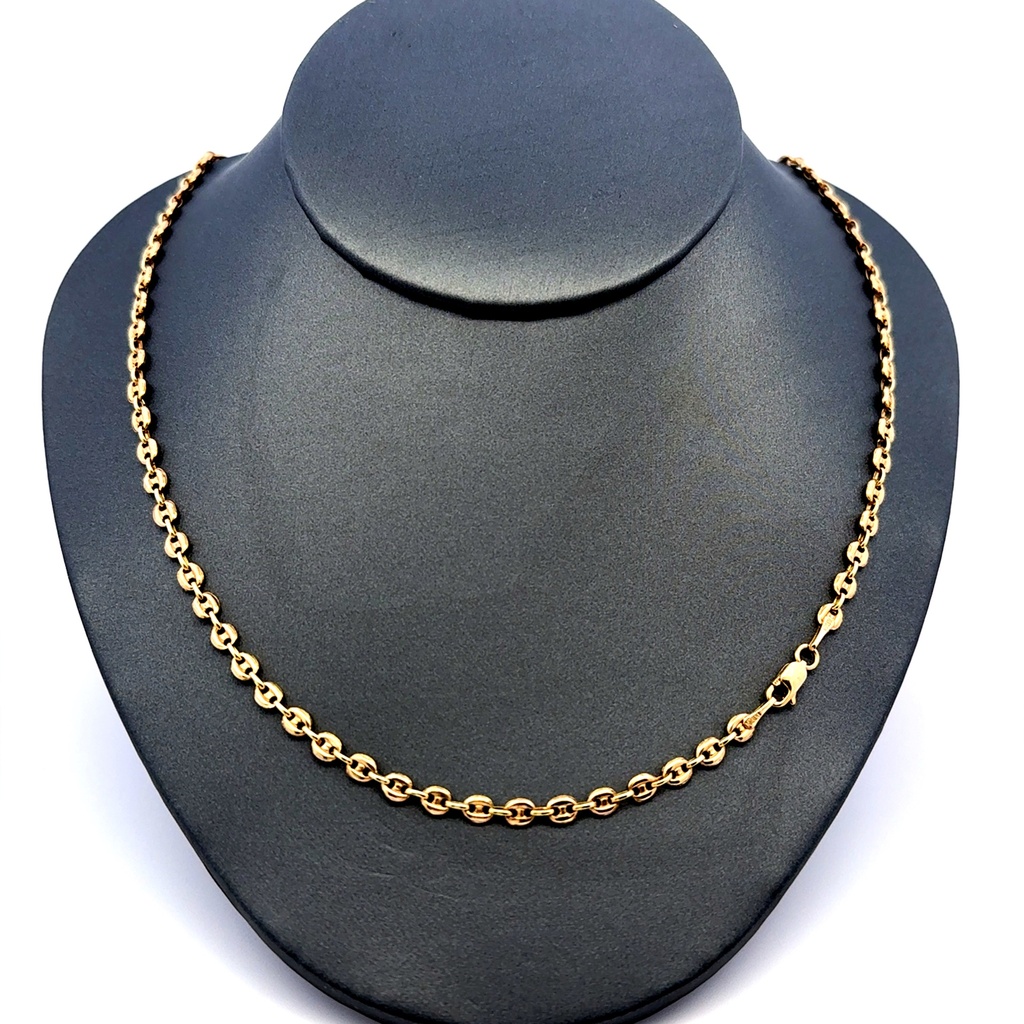 Chain Solid Mariner 3.5mm 22" 14K